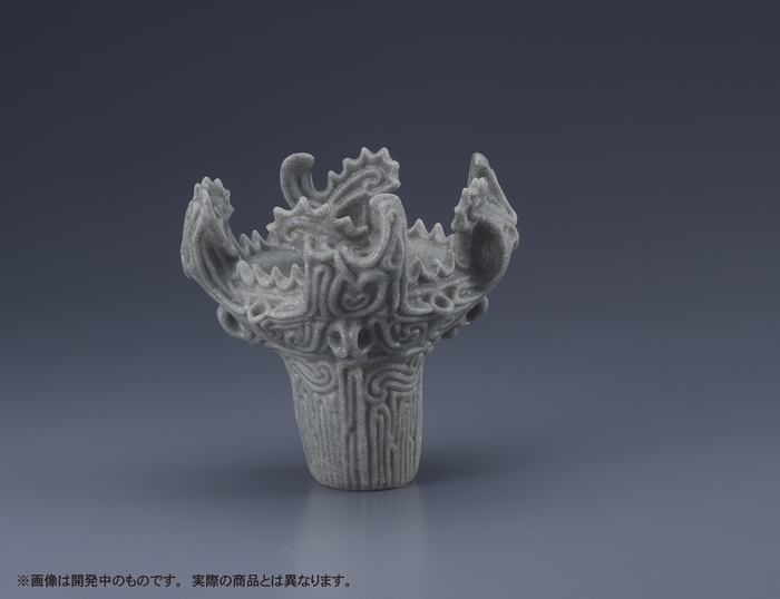 ソフ美 イマドキの土器~火焔型土器~ ストーン風グレーA