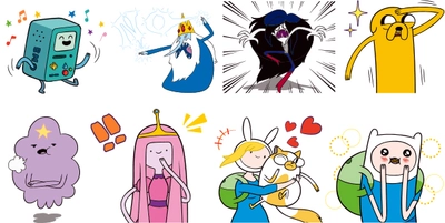 カートゥーン ネットワークの人気キャラクター 「アドベンチャー・タイム」LINEスタンプに登場！！