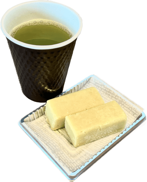 マンボウのごはん（いもようかんと緑茶セット）