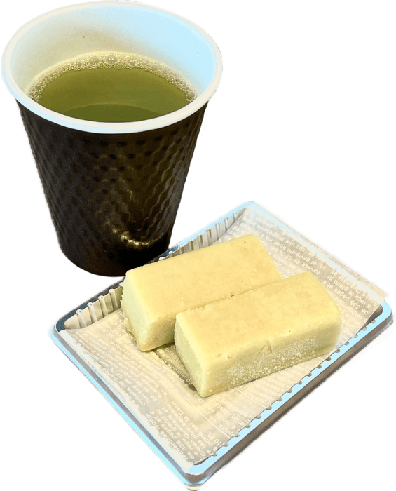 マンボウのごはん(いもようかんと緑茶セット)