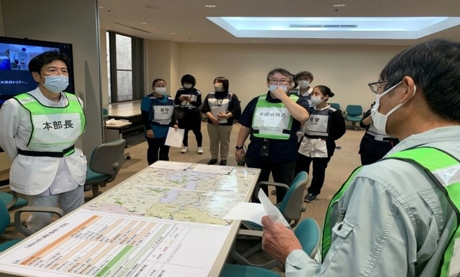 奈良盆地東縁断層帯を震源地とした最大震度7の地震を想定　生駒市民を含む約100名が参加する災害対策訓練を実施