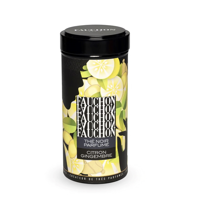 FAUCHON「紅茶(レモン&ジンジャー)」- リーフ筒缶