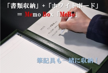 「書類収納」と「ホワイトボード」、2つの機能が融合した “MeBo(Memo Box)”がMakuakeにて6月13日まで先行販売中！