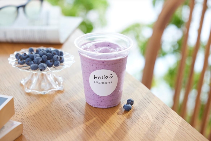 ブルーベリーバナナミルクスムージー