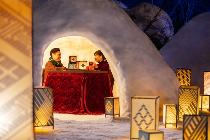 【界 津軽】津軽四季の水庭_冬4