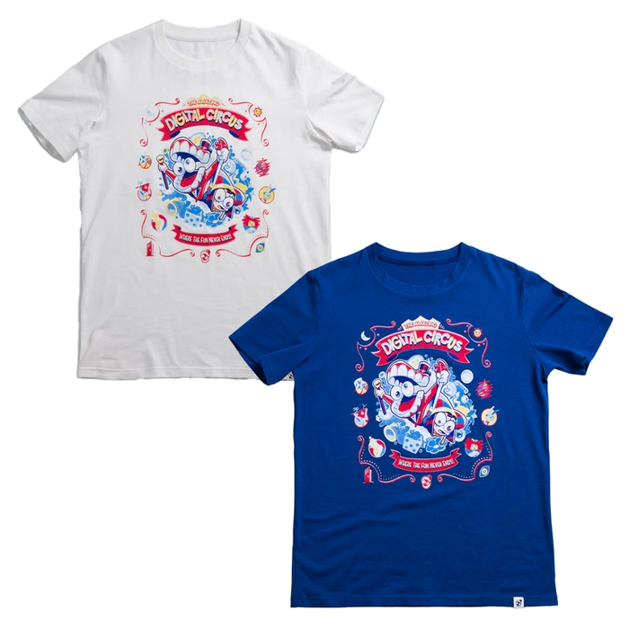 ＜アメイジングデジタルサーカス「Where the Fun Never Ends」Tシャツ　商品画像＞