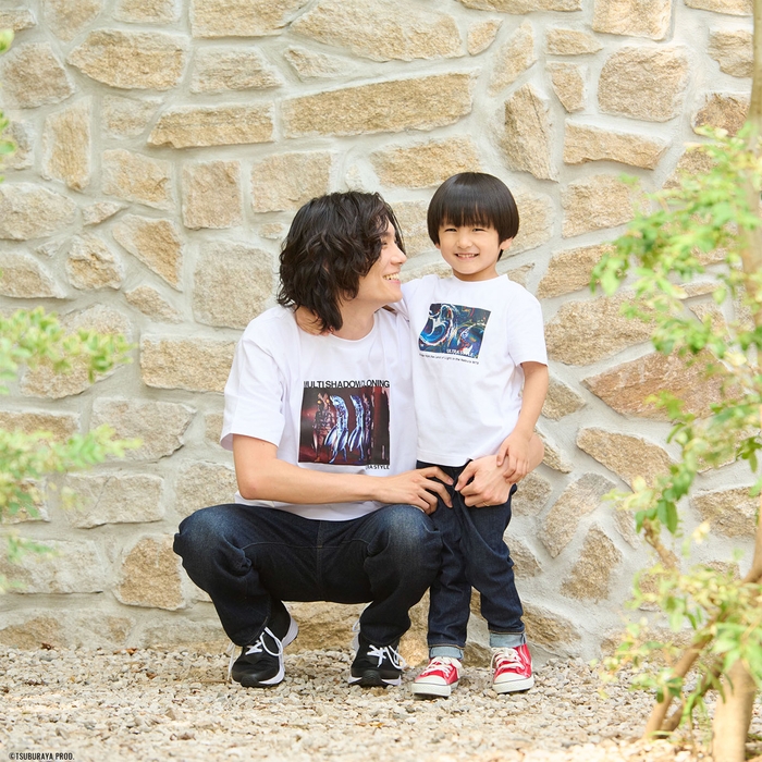 ULTRA STYLE 半袖Tシャツ メンズ【バルタン星人】ホワイト&ULTRA STYLE 半袖Tシャツ キッズ【ウルトラセブン】ホワイト