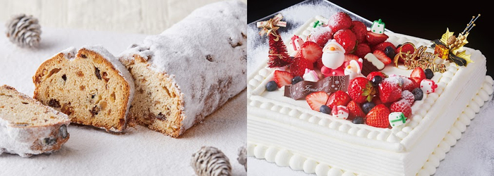 12月23日(土)〜25日(月)の3日間は、ファゴットで販売しているクリスマスケーキ「シュルプリーズ・ド・ノエル」と「シュトーレン」をご用意