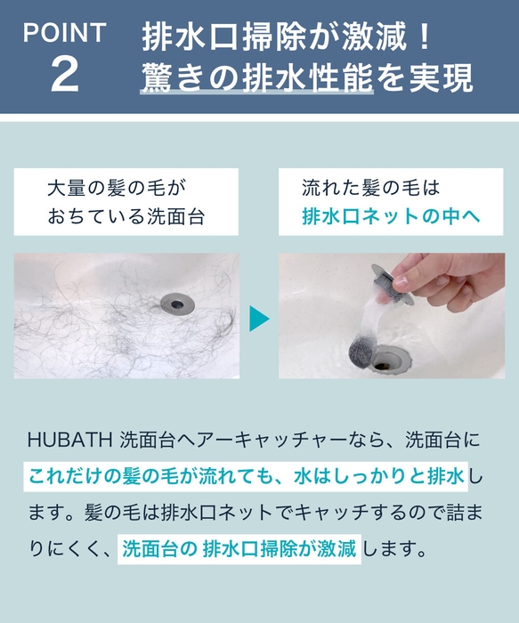 驚きの排水性能