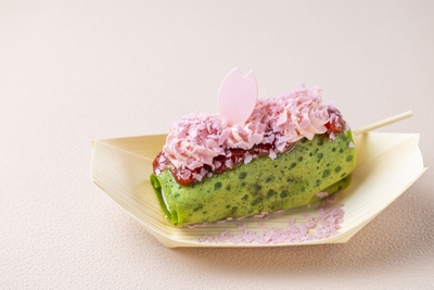 お濃茶だんご　桜いちご