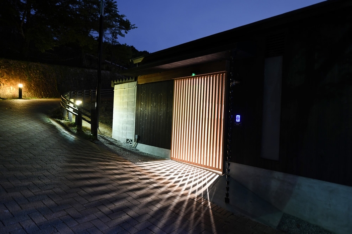 グランピングエリア入口