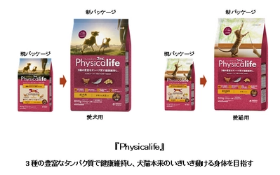 愛犬・愛猫の健康なカラダづくりを考えた『Physicalife』　 パッケージデザインを刷新