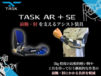 塗装等の作業で役立つ前腕・肘 を支えるアシスト装具 『TASK AR＋SE』を11月20日(月)に販売開始！