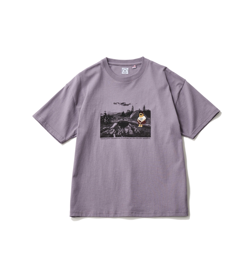 フォト＋刺繍Tシャツ LAVENDER