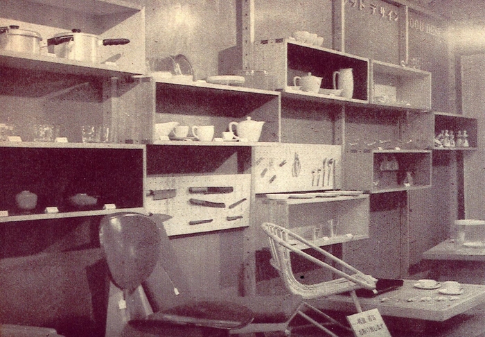 1955年当時の松屋「グッドデザインセクション」売場風景_写真提供:日本デザインコミッティー