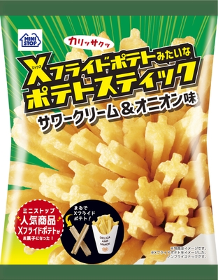 Xフライドポテトみたいなポテトスティックサワークリーム&オニオン味画像(画像はイメージです。)