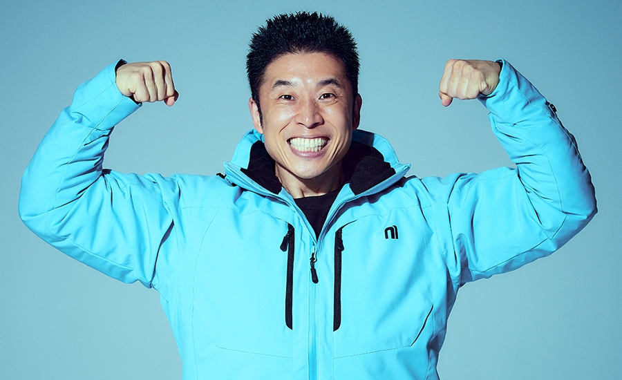 nnoum(ノアム)の最新モデルを着用するなかやまきんに君