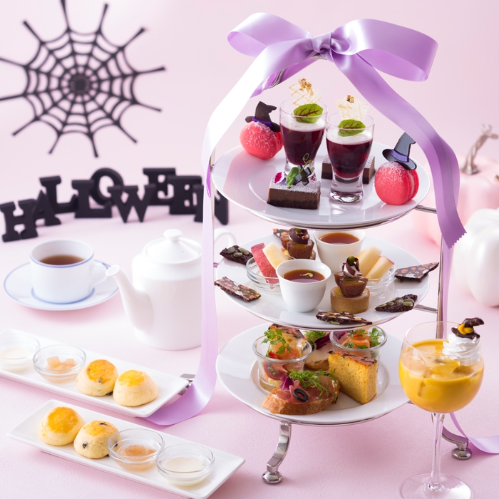 ハロウィンアフタヌーンティーセット(写真は2名さま分)
