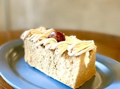 【モンブランシフォンケーキ】季節の味覚・栗とコーヒーのハーモニー／さがつくCraft＆Cafeで10月限定発売開始