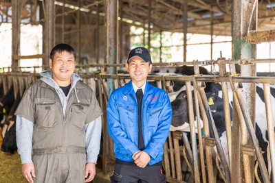 静岡県東部、箱根の南にある酪農の里・丹那の地で作られた「丹那牛乳」