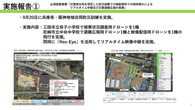 <実証報告書より抜粋:第1回目の実施概要>