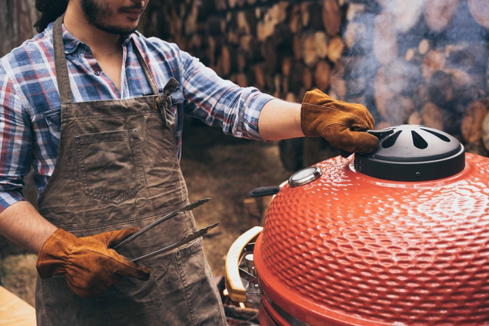 お部屋毎についているBBQキャンプ料理も楽しんで