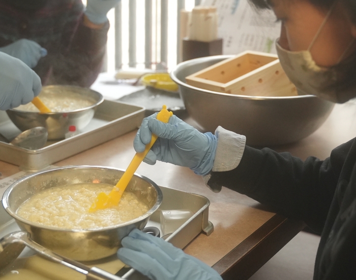 お豆腐づくり体験