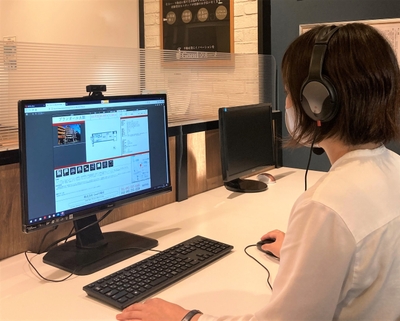 移動店舗サービス対応中　営業スタッフ側