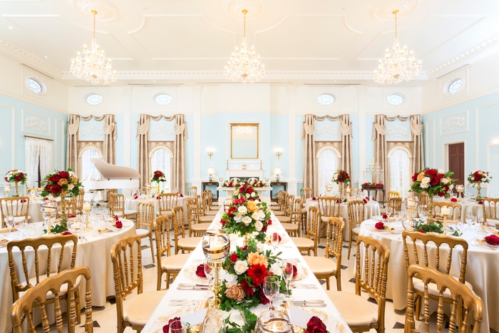 クラシカルな洋館での懇親会も