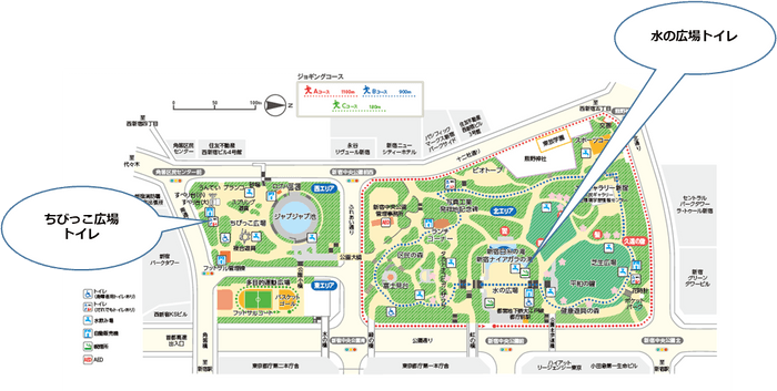 新宿中央公園 全体図