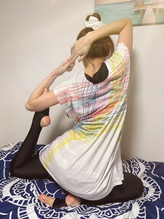 朝のチューニングポーズ(本間)