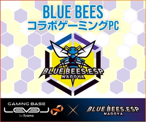 LEVEL∞(レベル インフィニティ)、プロゲーミングチーム「BLUE BEES」とのスポンサー契約締結、コラボPC発売