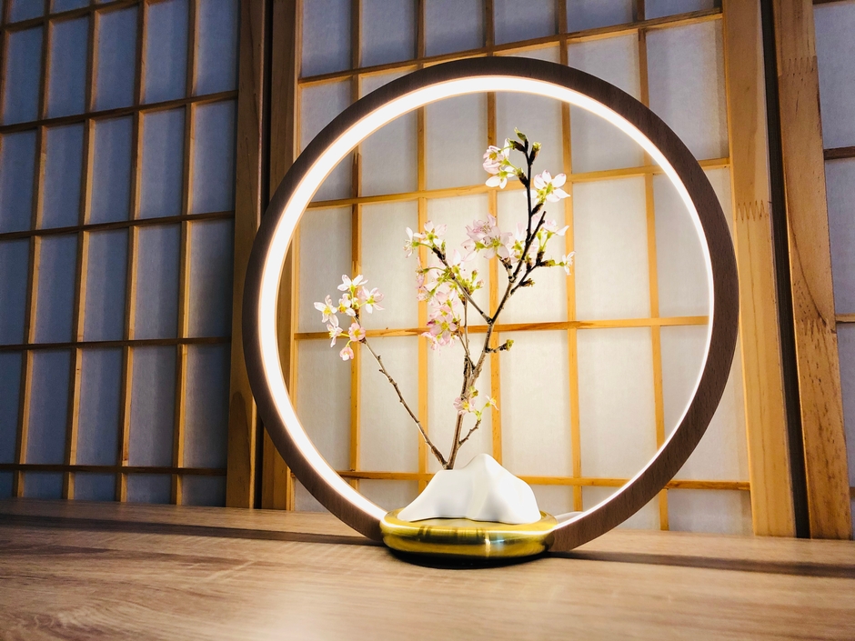 桜+KARESANSUI【O Lamp】