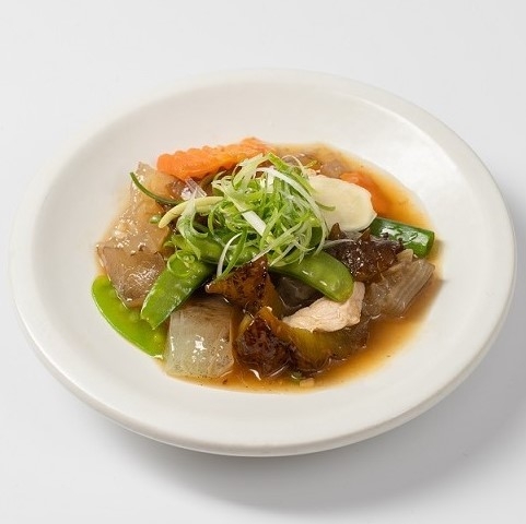 ナマコと魚の浮袋と豚肉の台湾式炒め