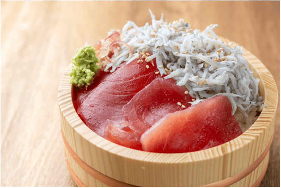 まぐろしらす丼