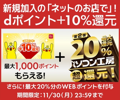 dポイント+10%還元キャンペーン