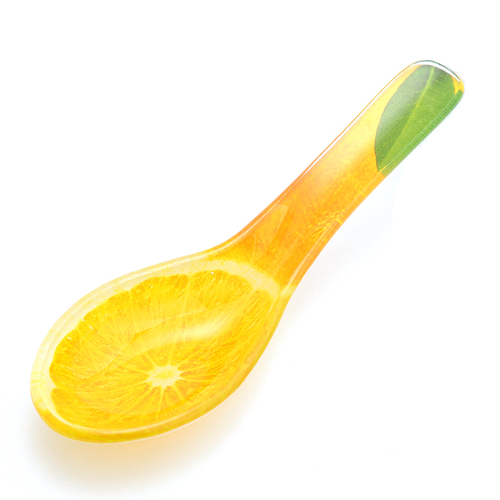 「ガラスフルーツレンゲ レモン」価格：165円／サイズ：W13×D4.3×H4.5cm