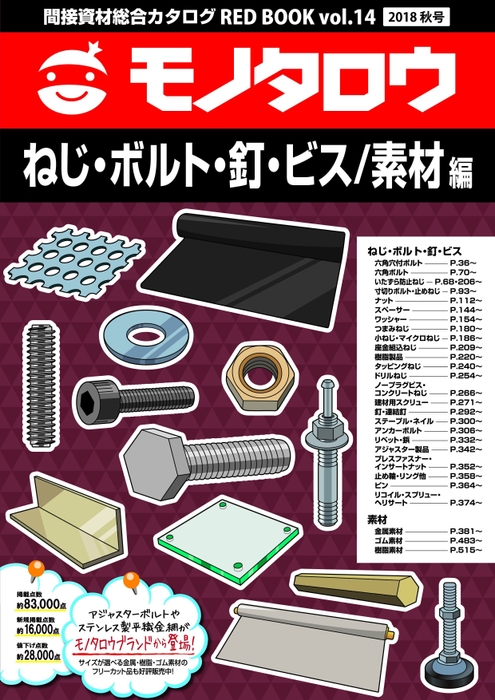 ねじ・ボルト・釘・ビス/素材編