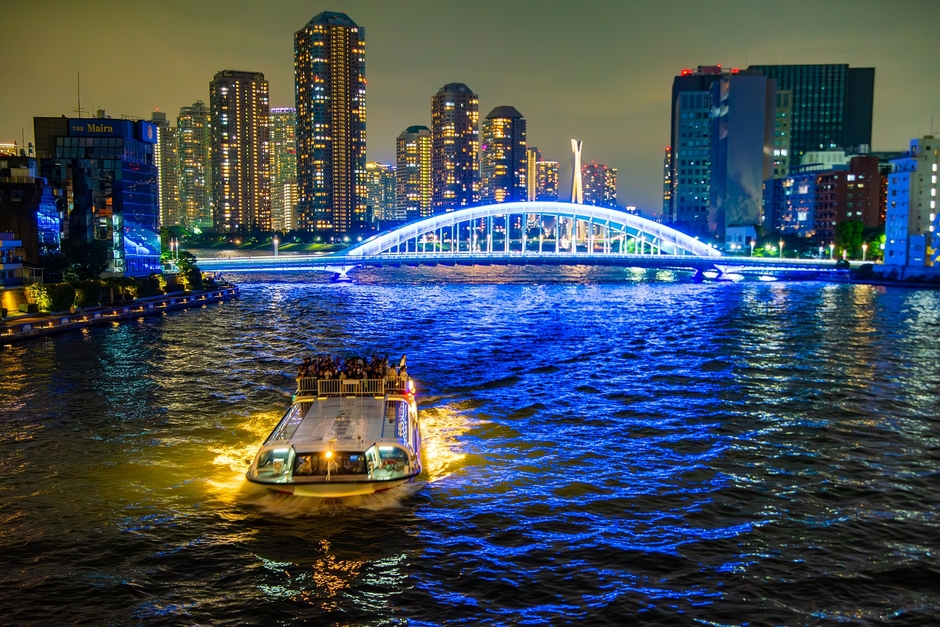 永代橋上流からの景色