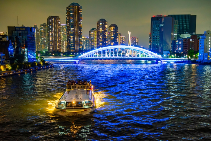 永代橋上流からの景色