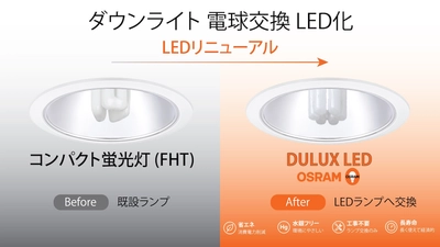 既設電子安定器をそのまま活用し、ランプ交換だけでLED化　 「OSRAM DULUX LED」をレドバンスジャパンが発売