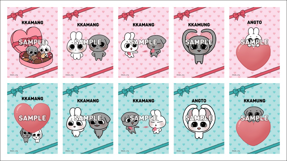 ブロマイドはふたつのサイズから選択可能