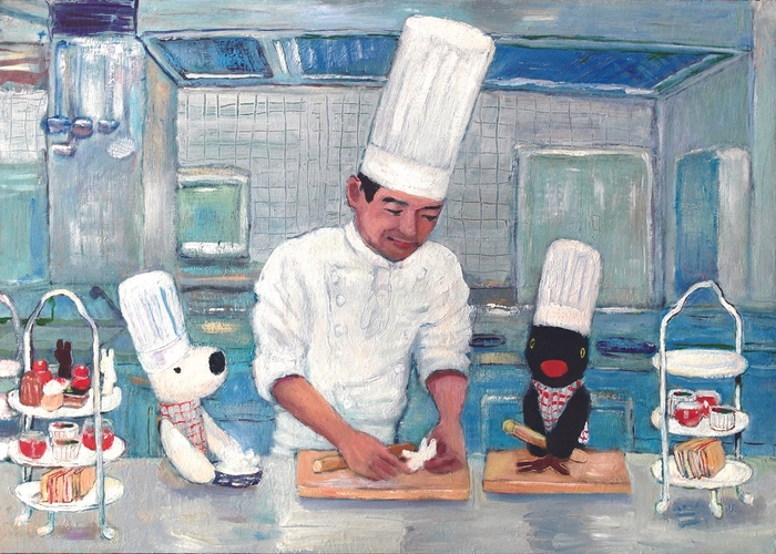 オリジナルアート(リサとガスパール アフタヌーンティー作りに挑戦!)