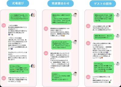 相談相手は、全員が結婚式準備のプロ