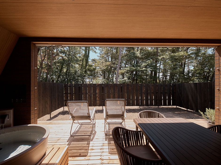 全棟がサウナ・温泉露天風呂付