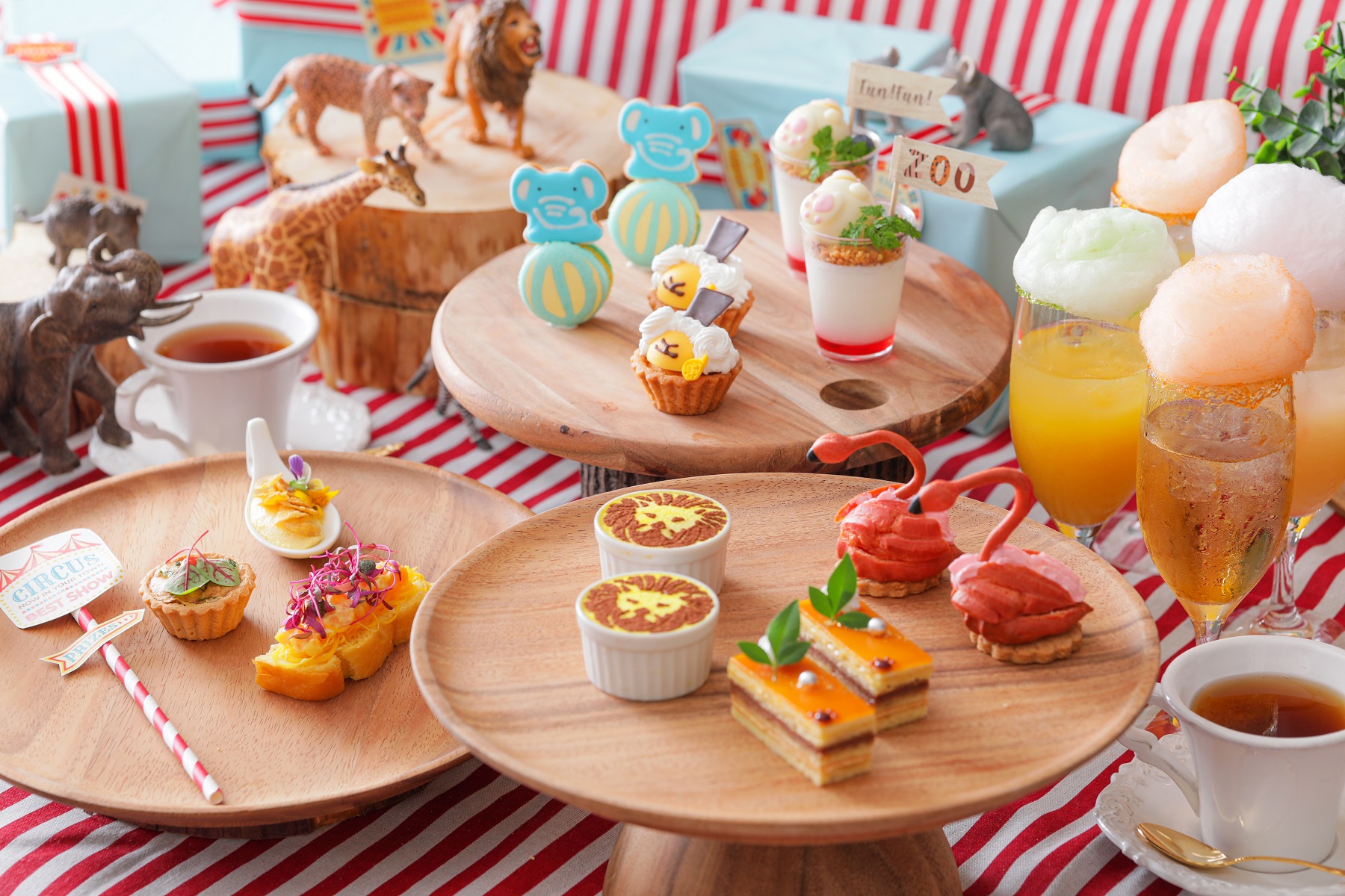 動物たちの楽しいサーカスパレードをスイーツで表現!! 『FUN!FUN!ZOOアフタヌーンティー~サーカスパレード~』開催