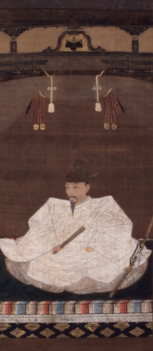 豊臣秀吉像　桃山時代、17世紀初期　絹本着色　池長孟コレクション