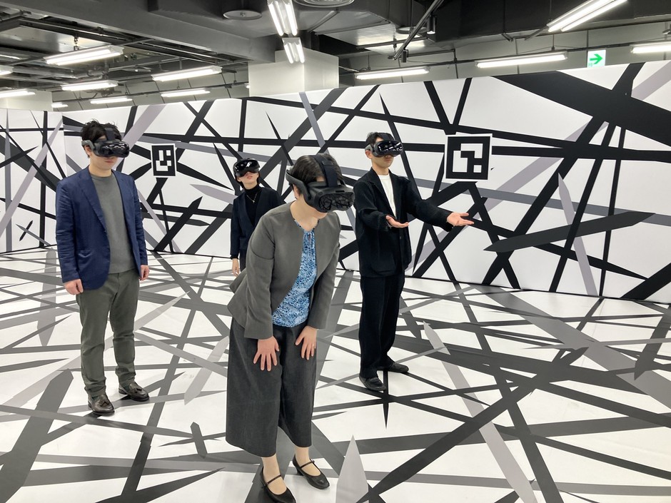 VR体験の様子 ※渋谷会場の写真です。