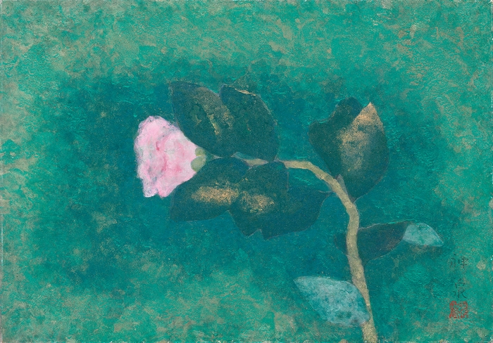 徳岡神泉 紅椿 1962年 あいおいニッセイ同和損害保険蔵