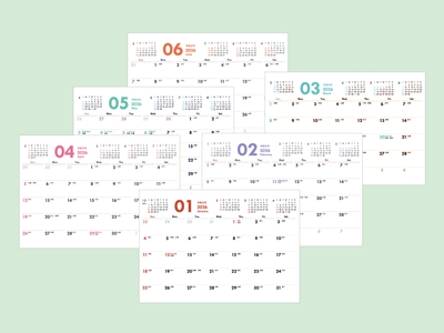 表面は6種類のカラーリング